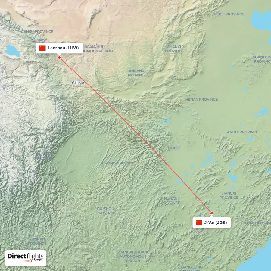JGS - LHW route map