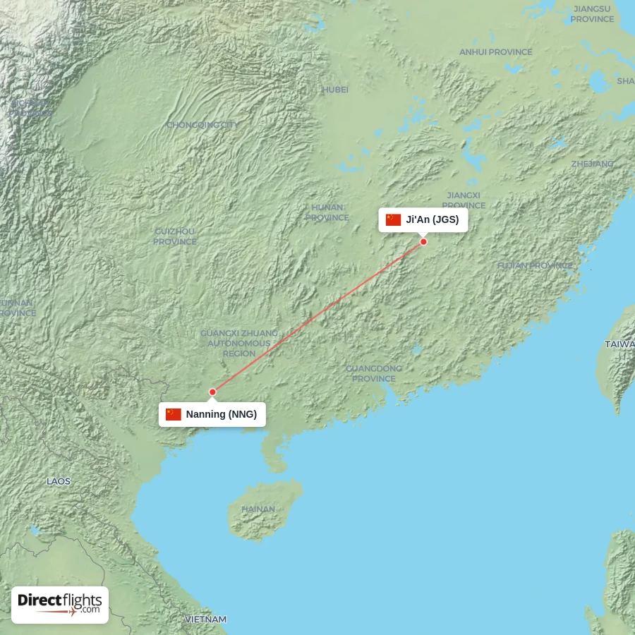 JGS - NNG route map