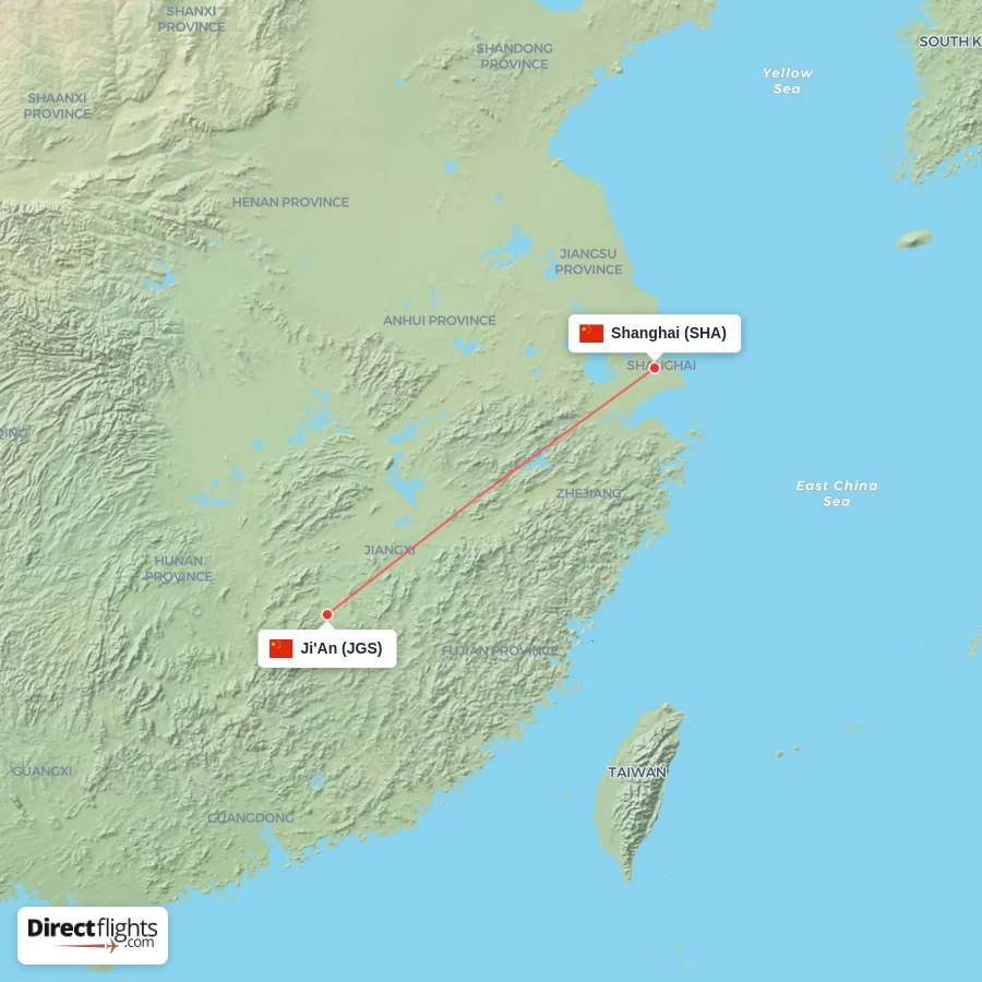 JGS - SHA route map