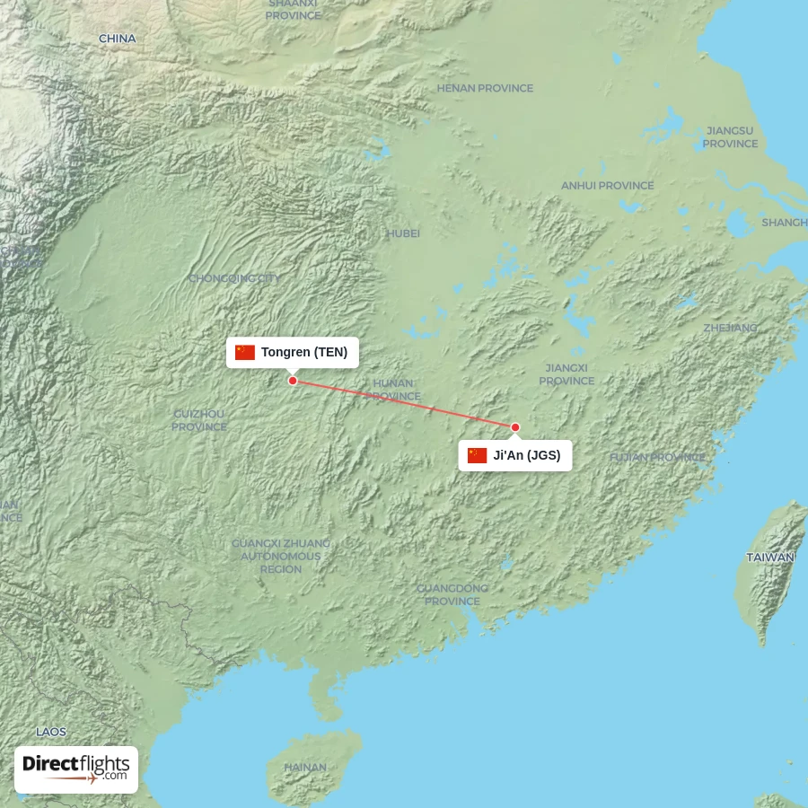 JGS - TEN route map