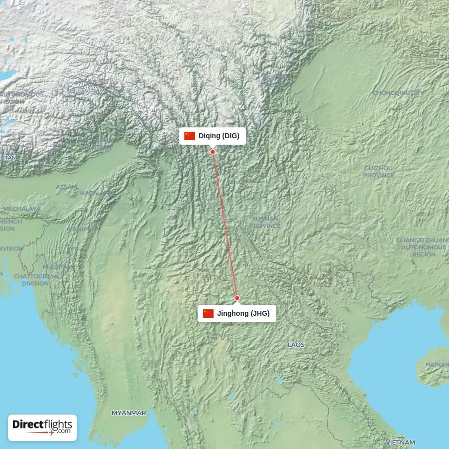 JHG - DIG route map