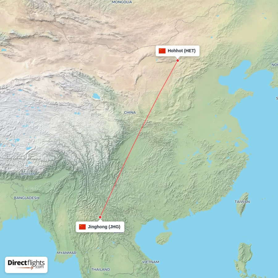 JHG - HET route map