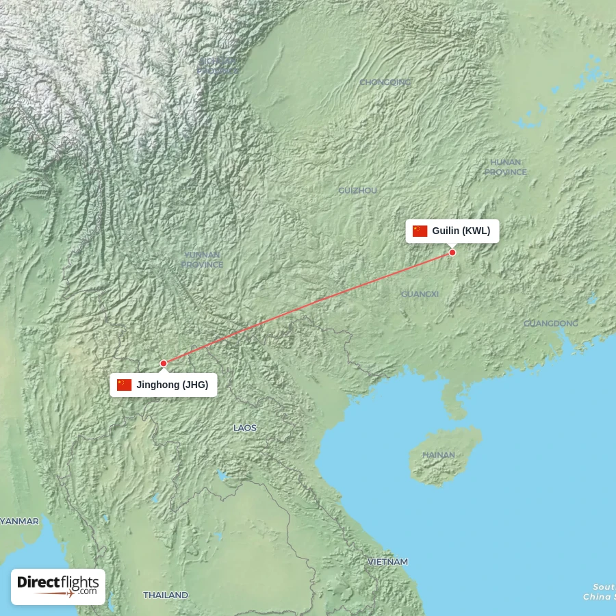 JHG - KWL route map