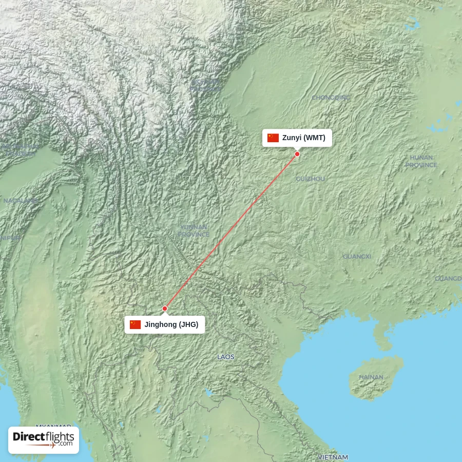JHG - WMT route map