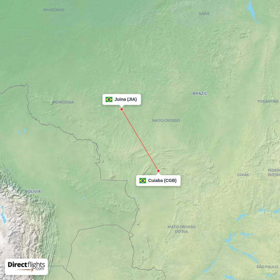 JIA - CGB route map