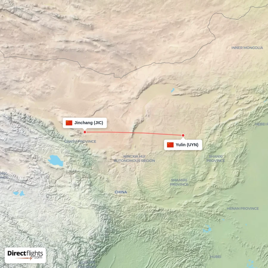 JIC - UYN route map