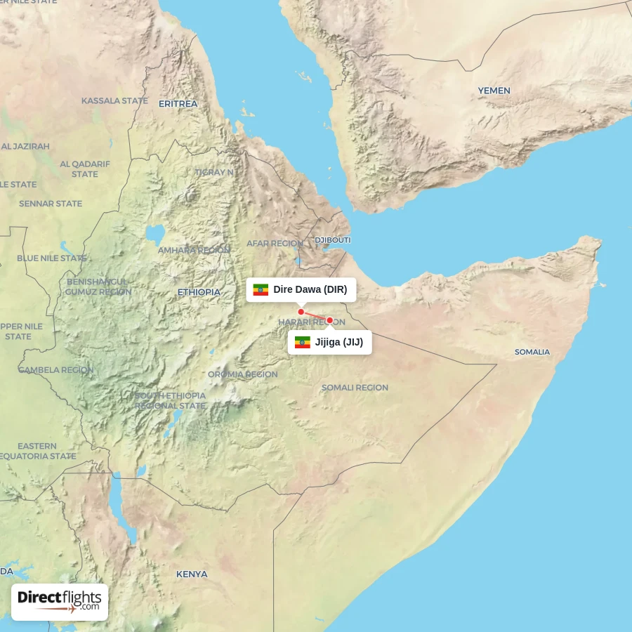 JIJ - DIR route map