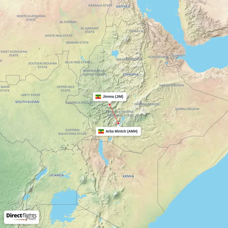 JIM - AMH route map