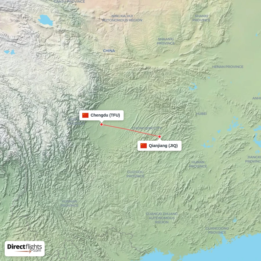 JIQ - TFU route map