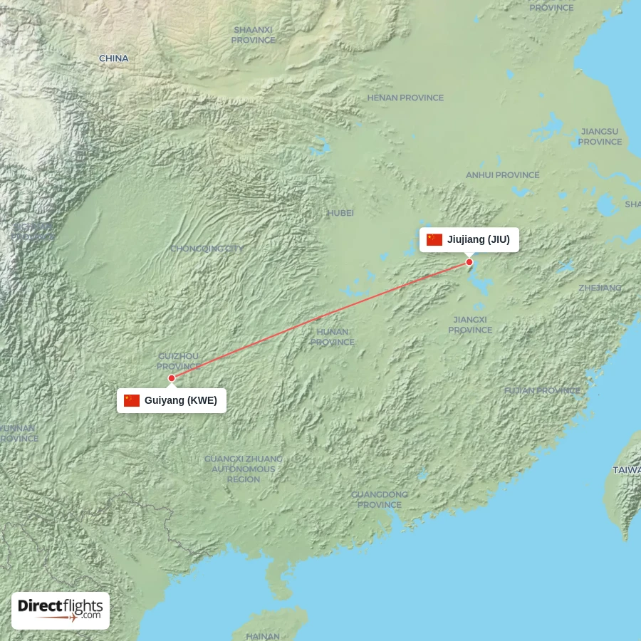 JIU - KWE route map