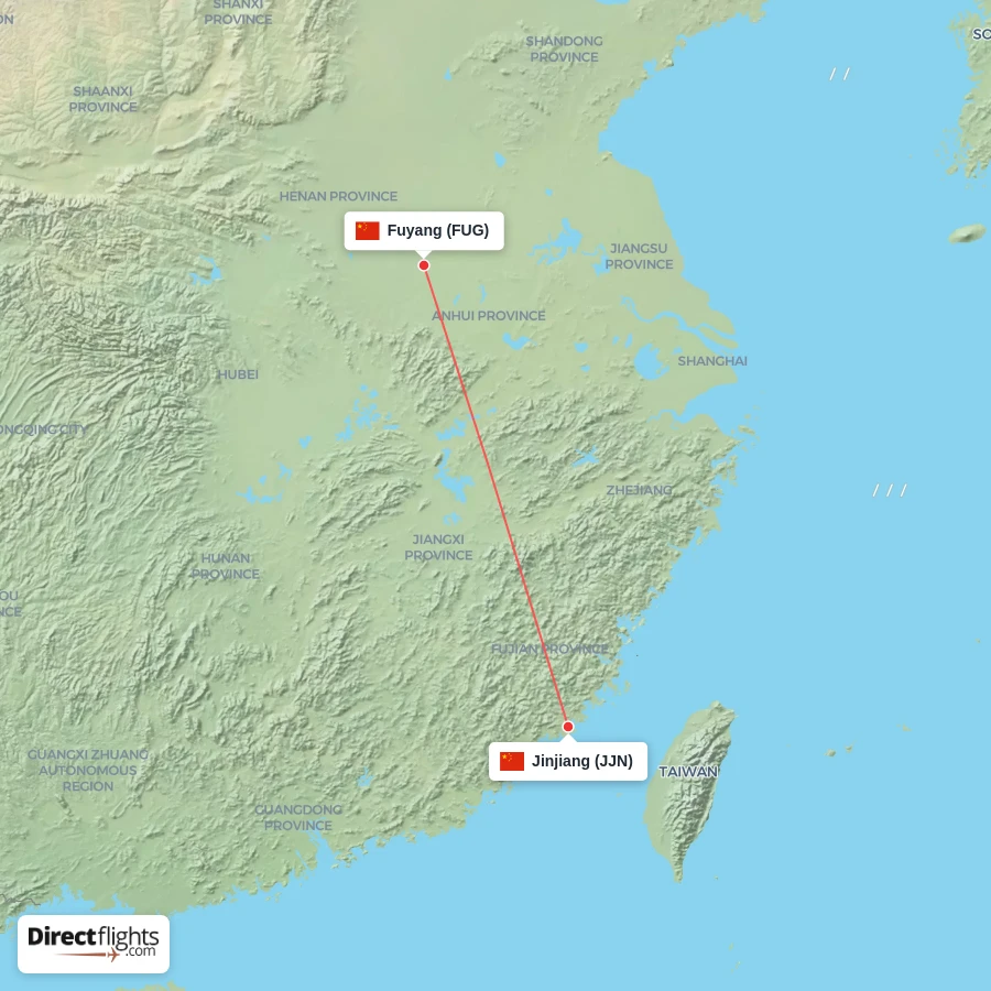 JJN - FUG route map