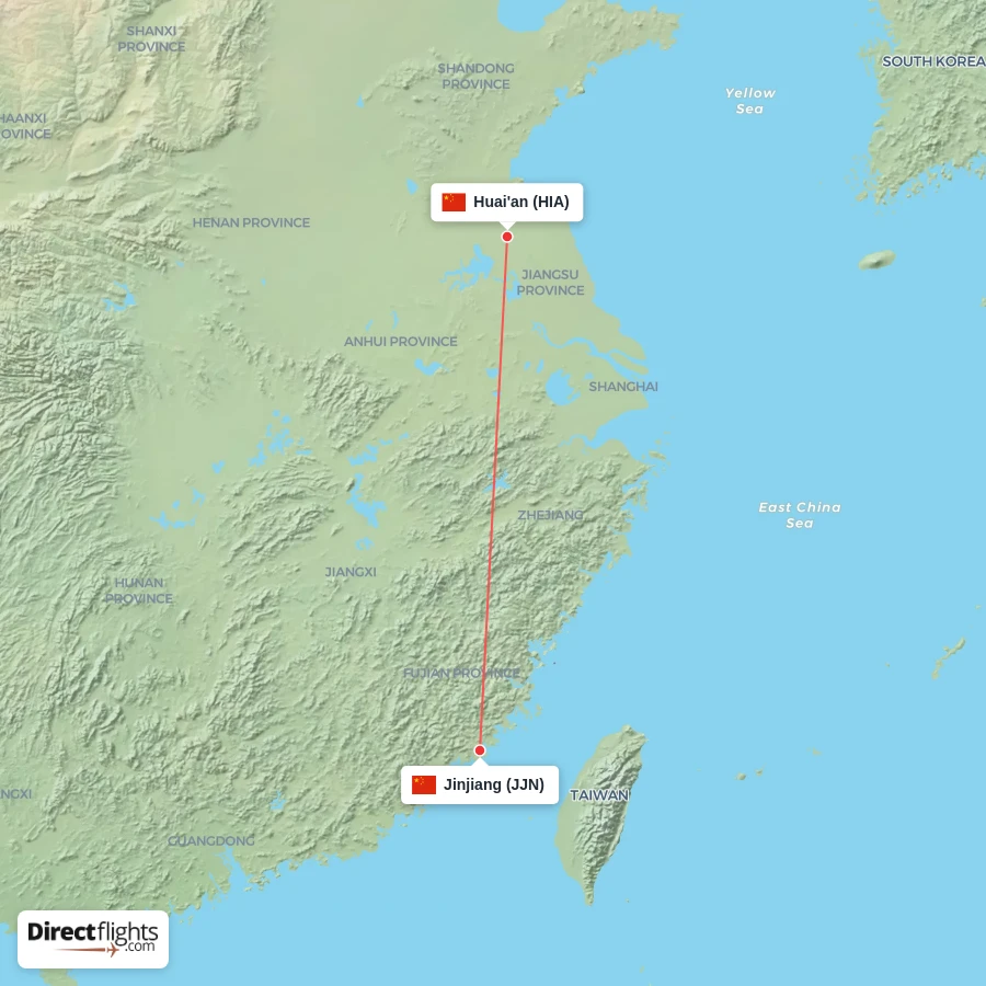 JJN - HIA route map