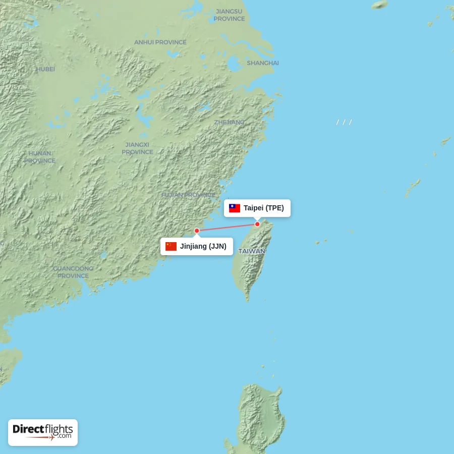 JJN - TPE route map