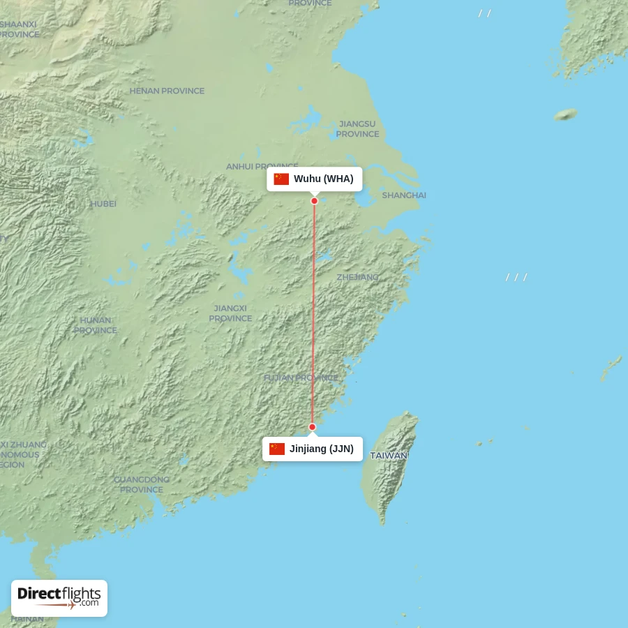 JJN - WHA route map