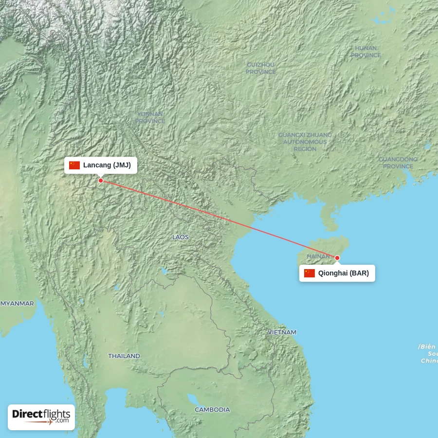 JMJ - BAR route map