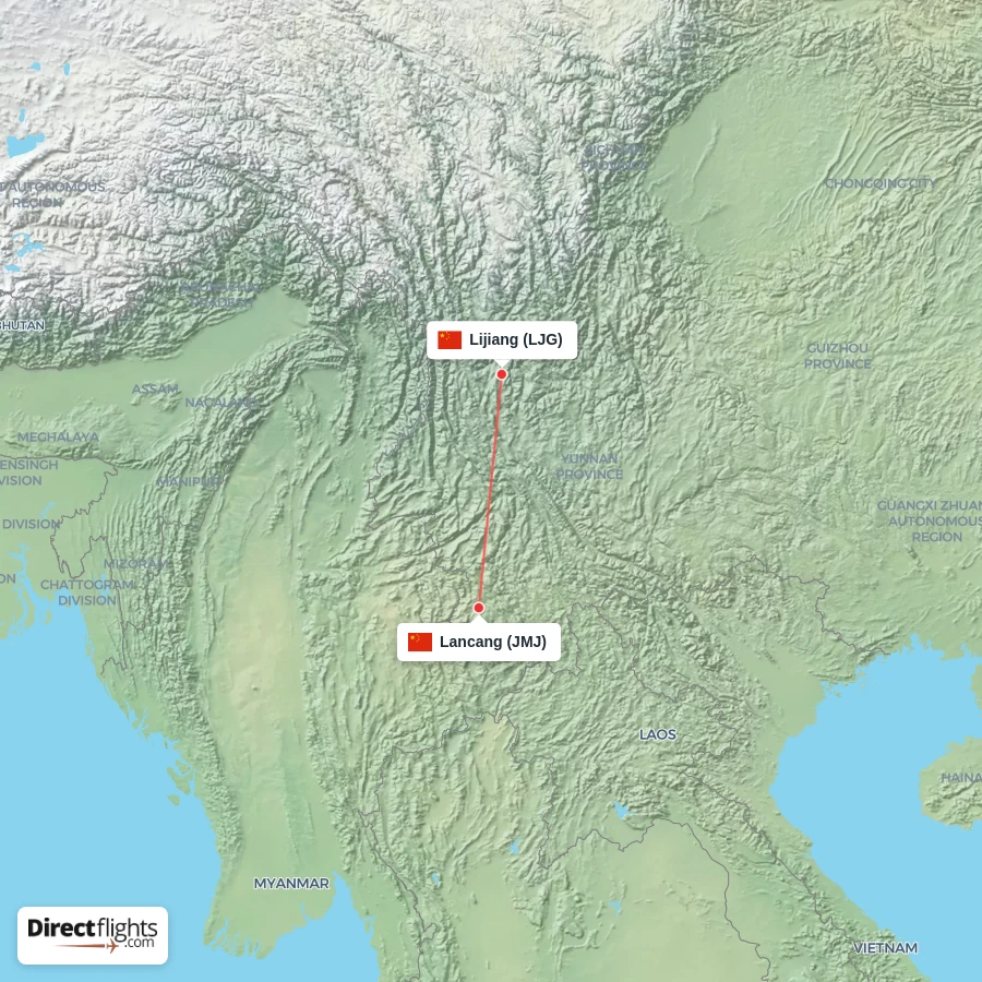 JMJ - LJG route map
