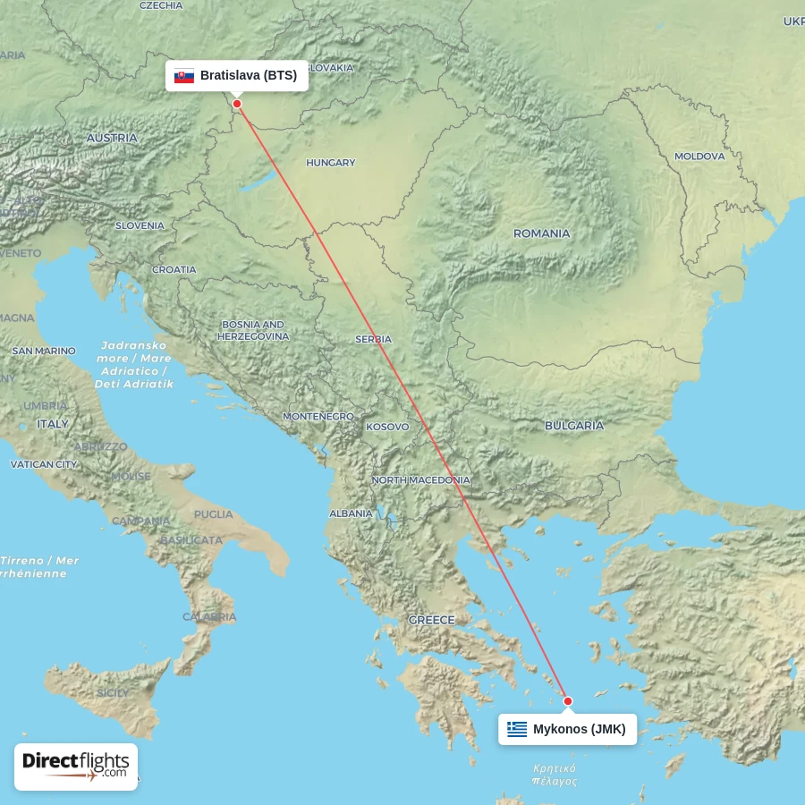 JMK - BTS route map