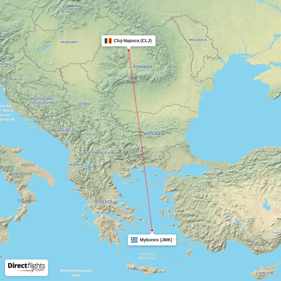 JMK - CLJ route map