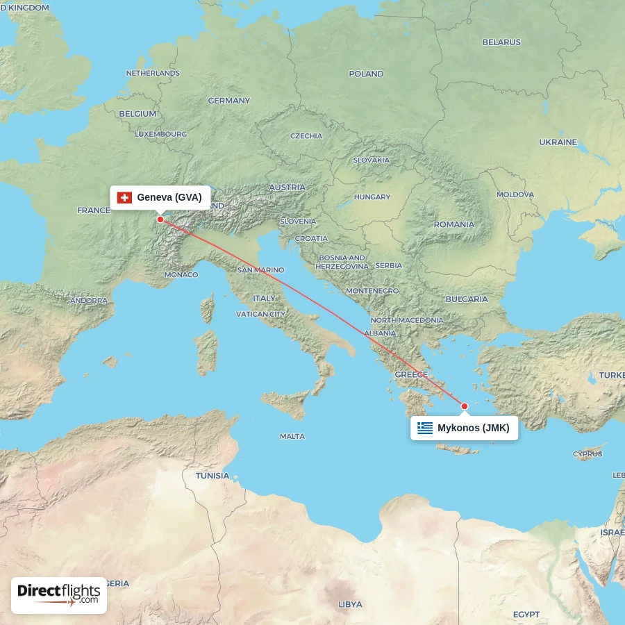 JMK - GVA route map