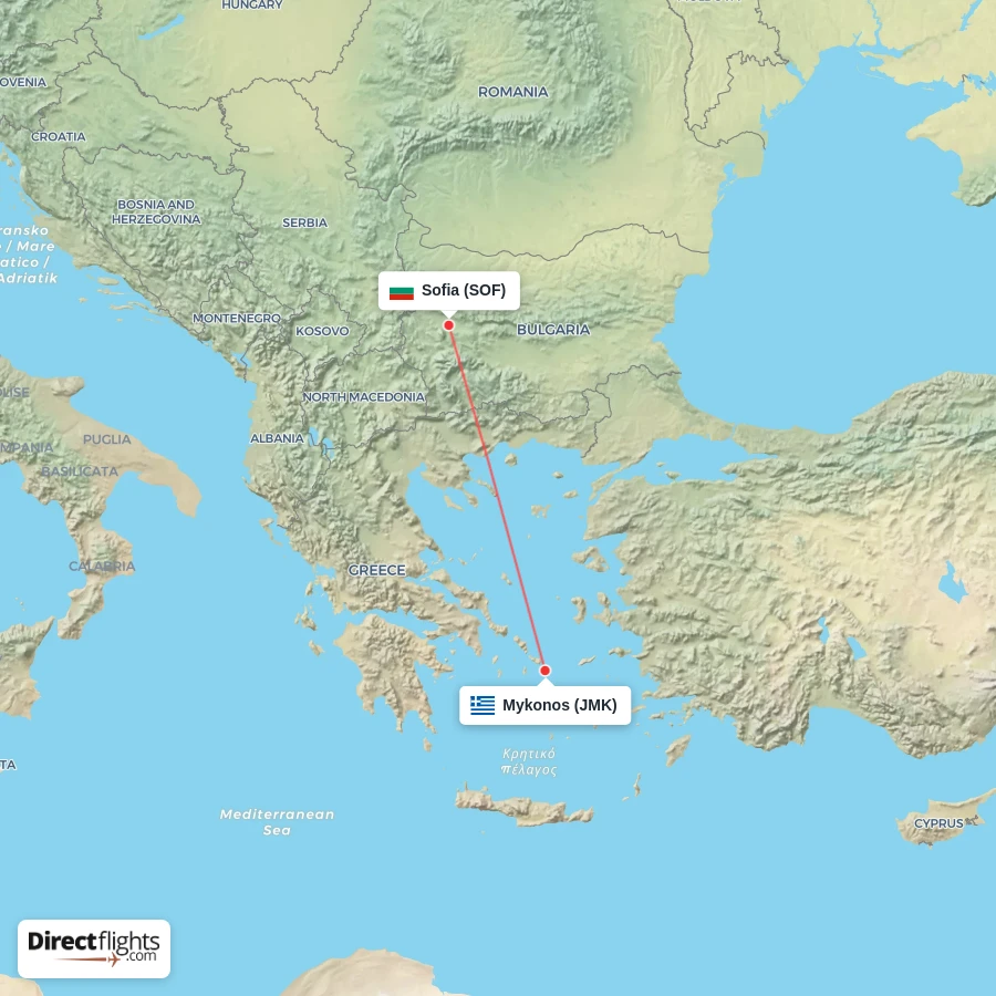 JMK - SOF route map