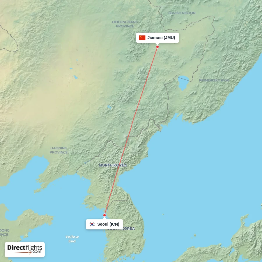 JMU - ICN route map