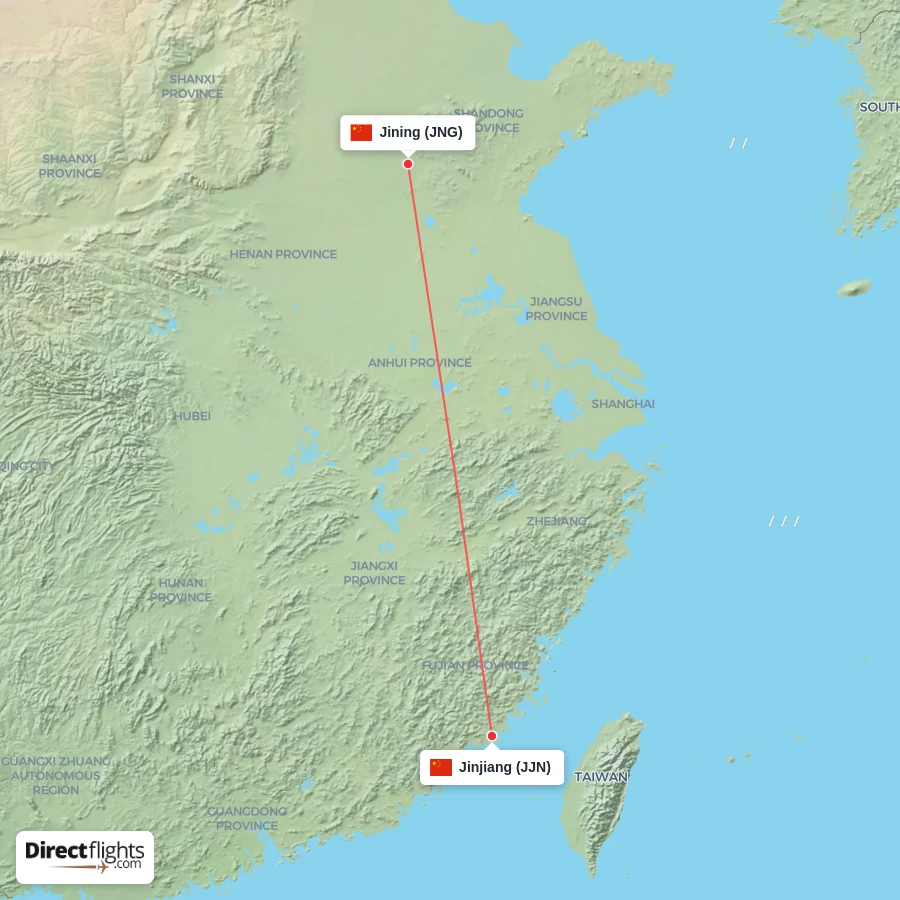 JNG - JJN route map