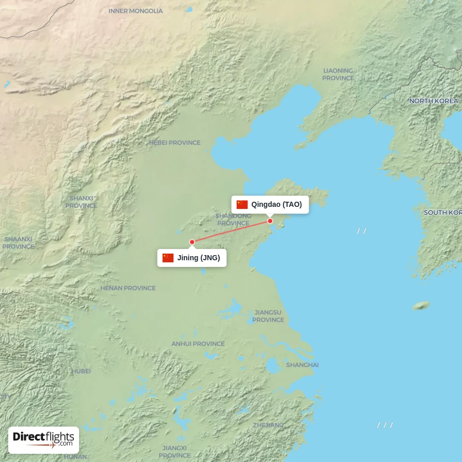JNG - TAO route map