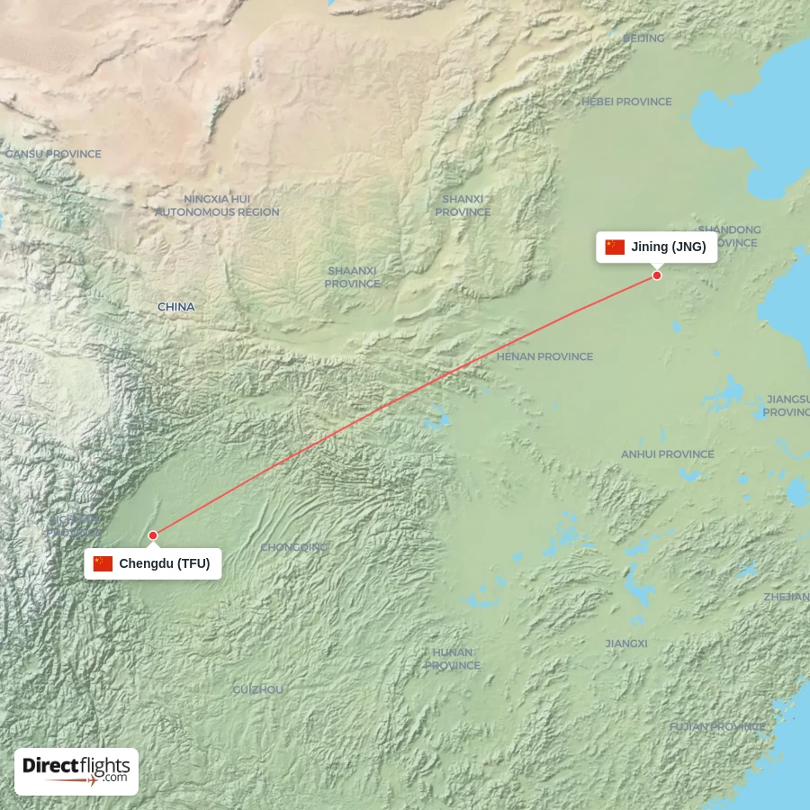 JNG - TFU route map