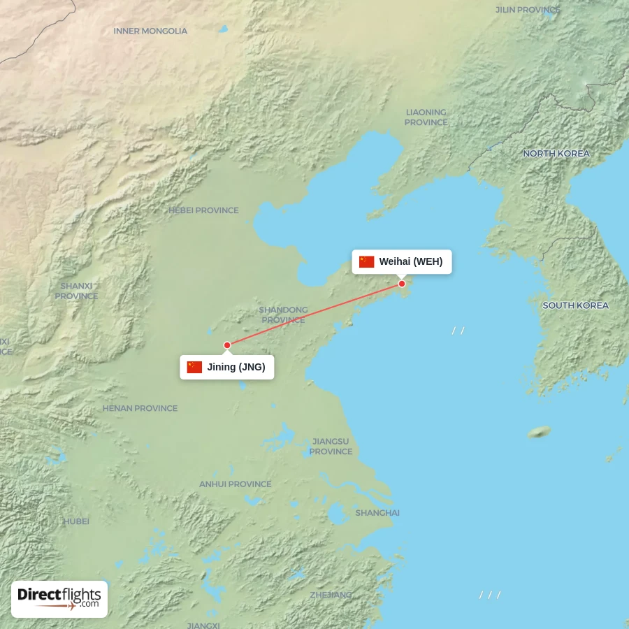 JNG - WEH route map