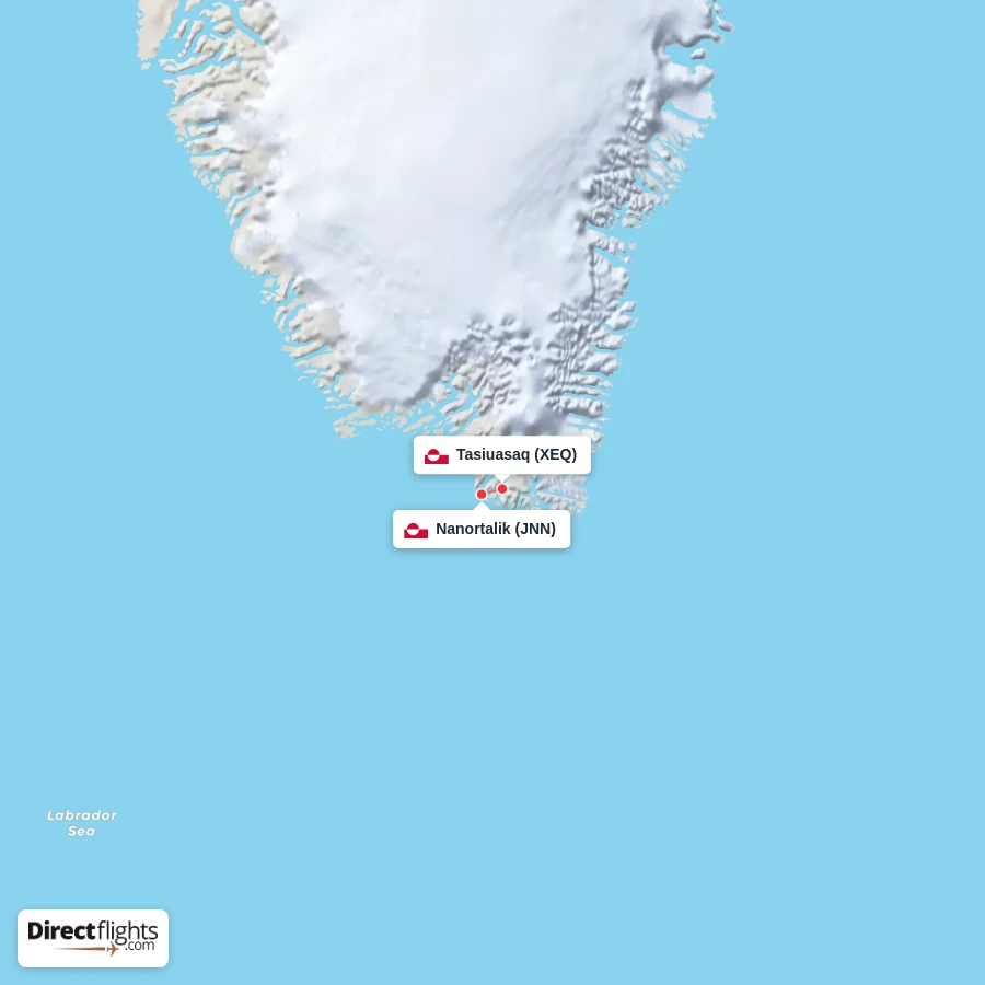 JNN - XEQ route map