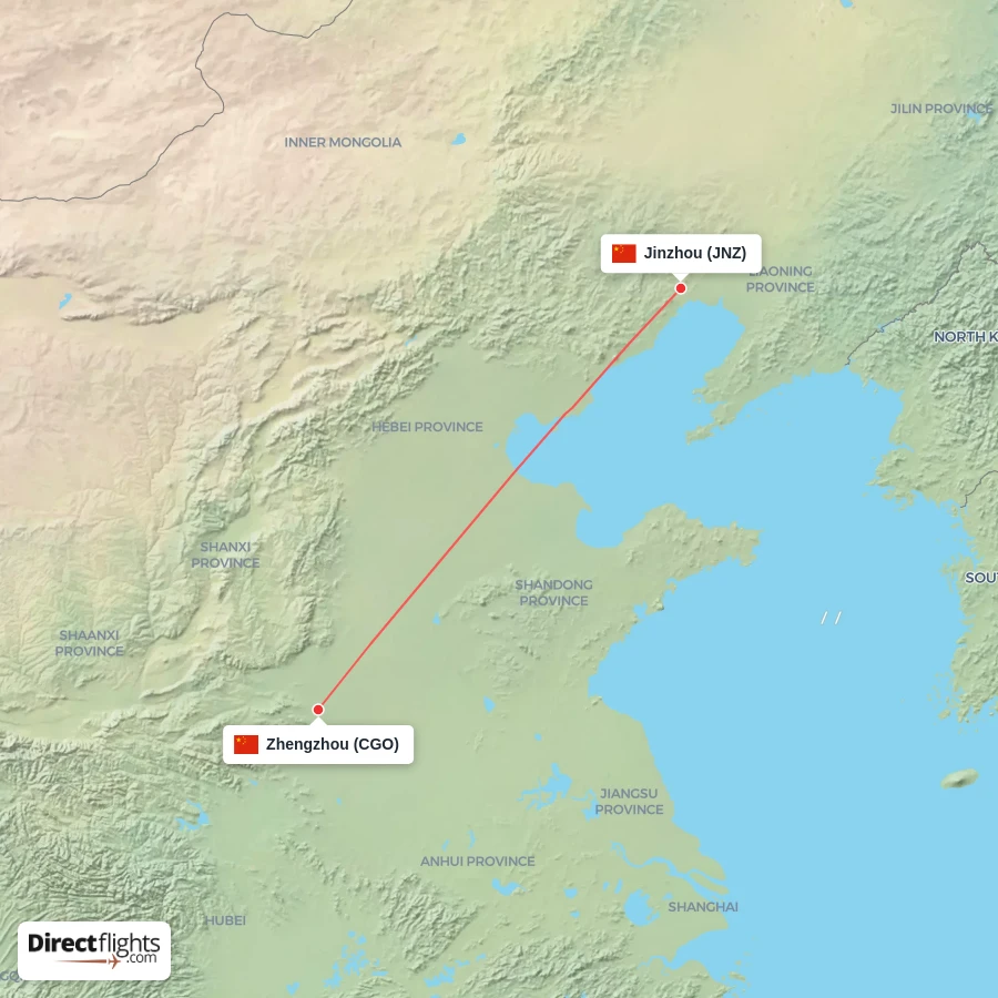 JNZ - CGO route map