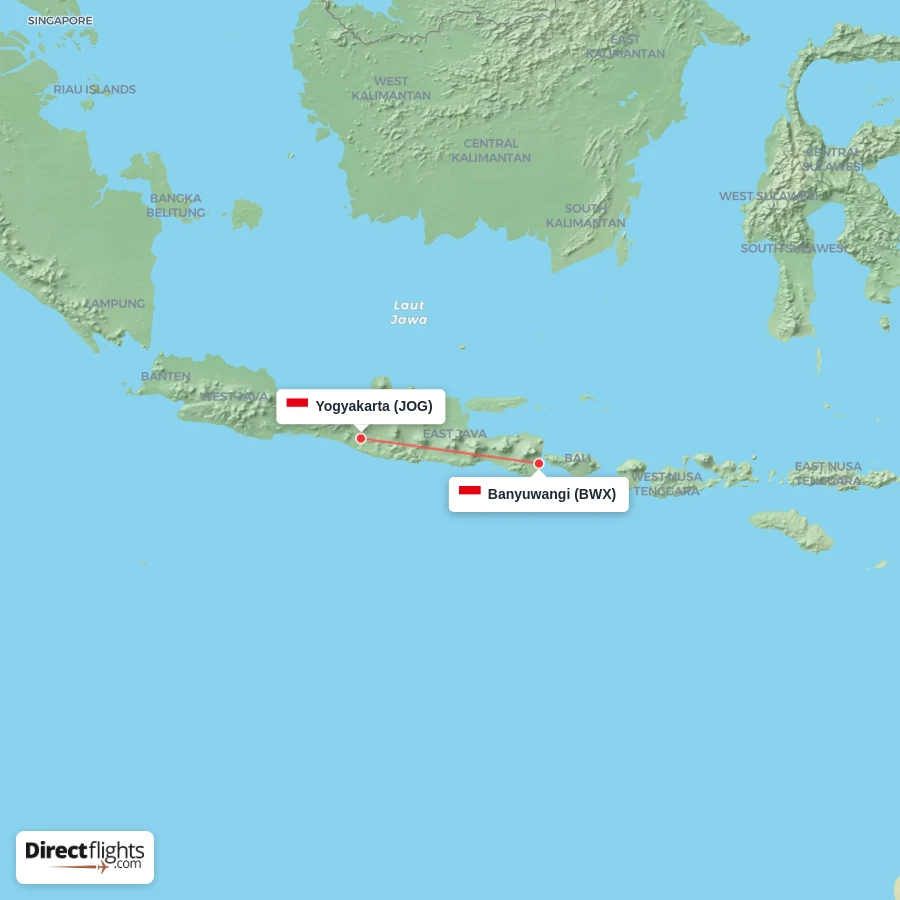JOG - BWX route map