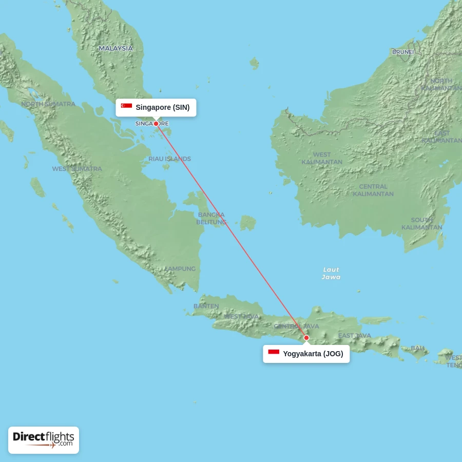 JOG - SIN route map