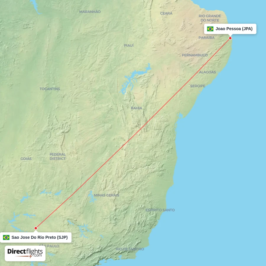 JPA - SJP route map