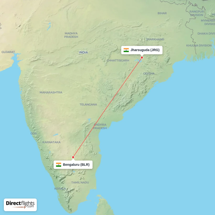 JRG - BLR route map