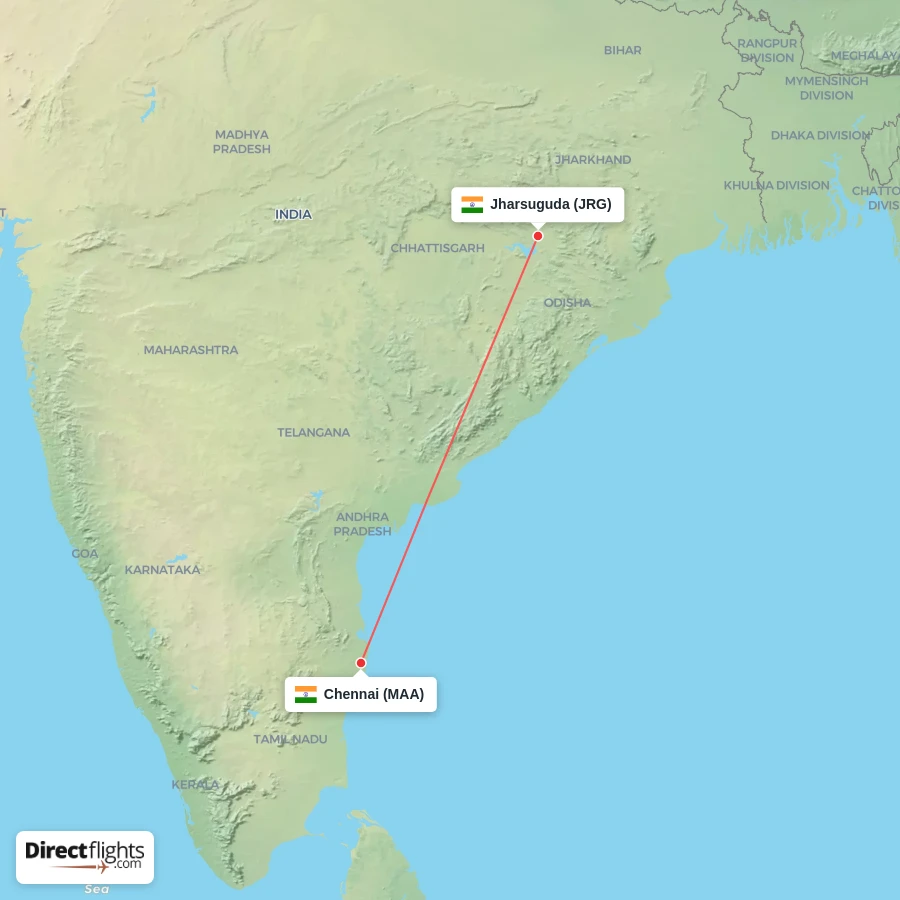JRG - MAA route map