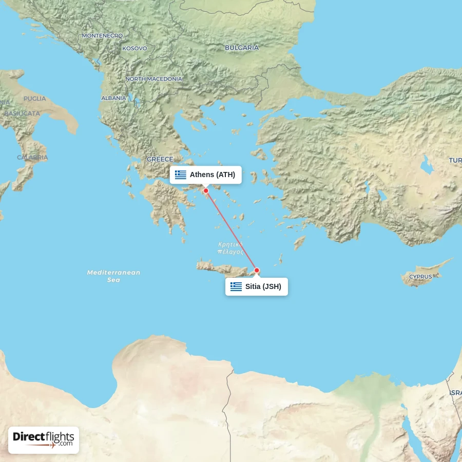 JSH - ATH route map