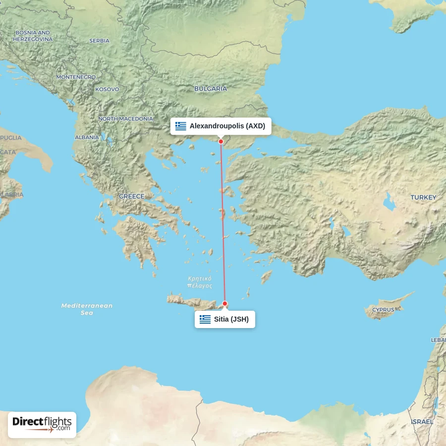 JSH - AXD route map