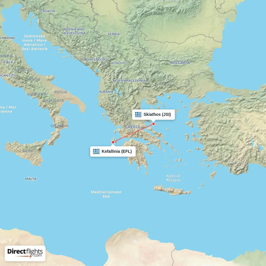 JSI - EFL route map