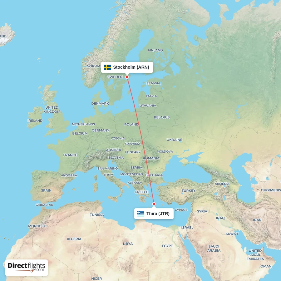 JTR - ARN route map
