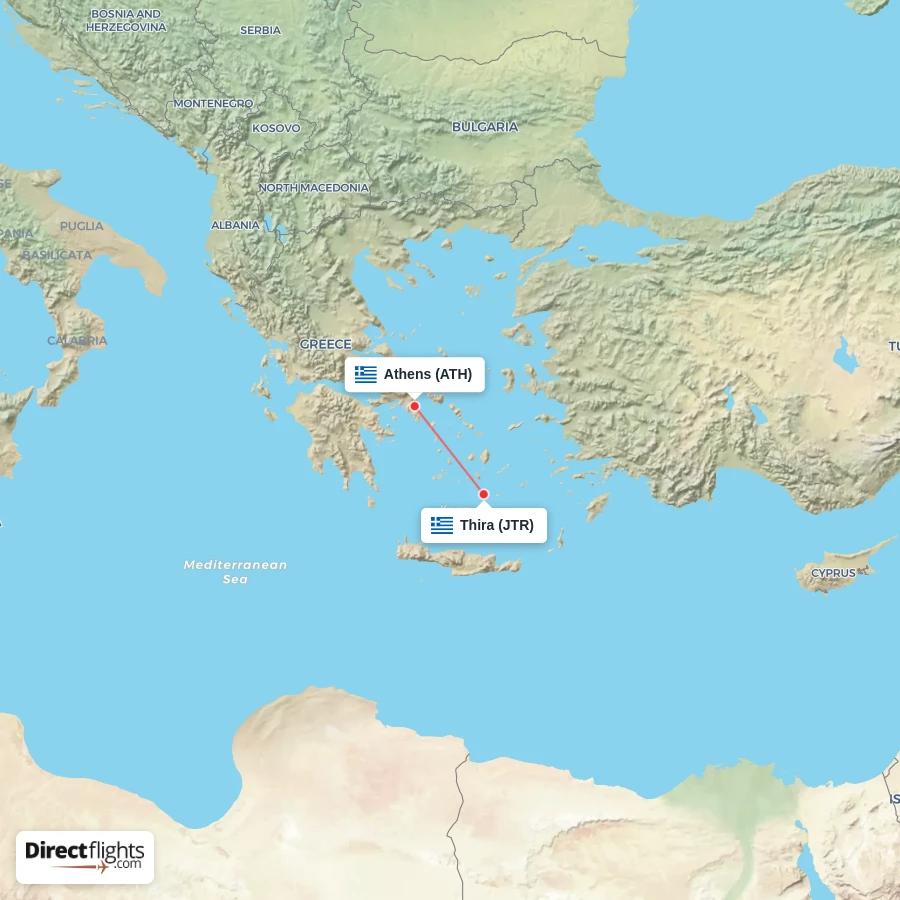 JTR - ATH route map
