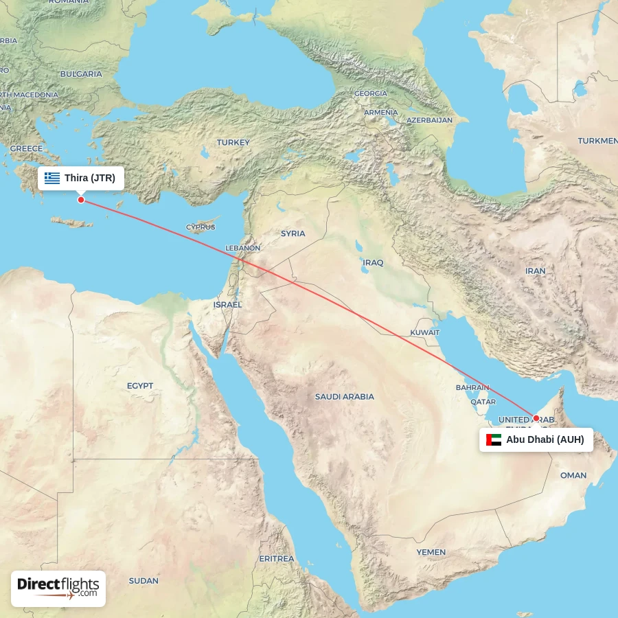 JTR - AUH route map