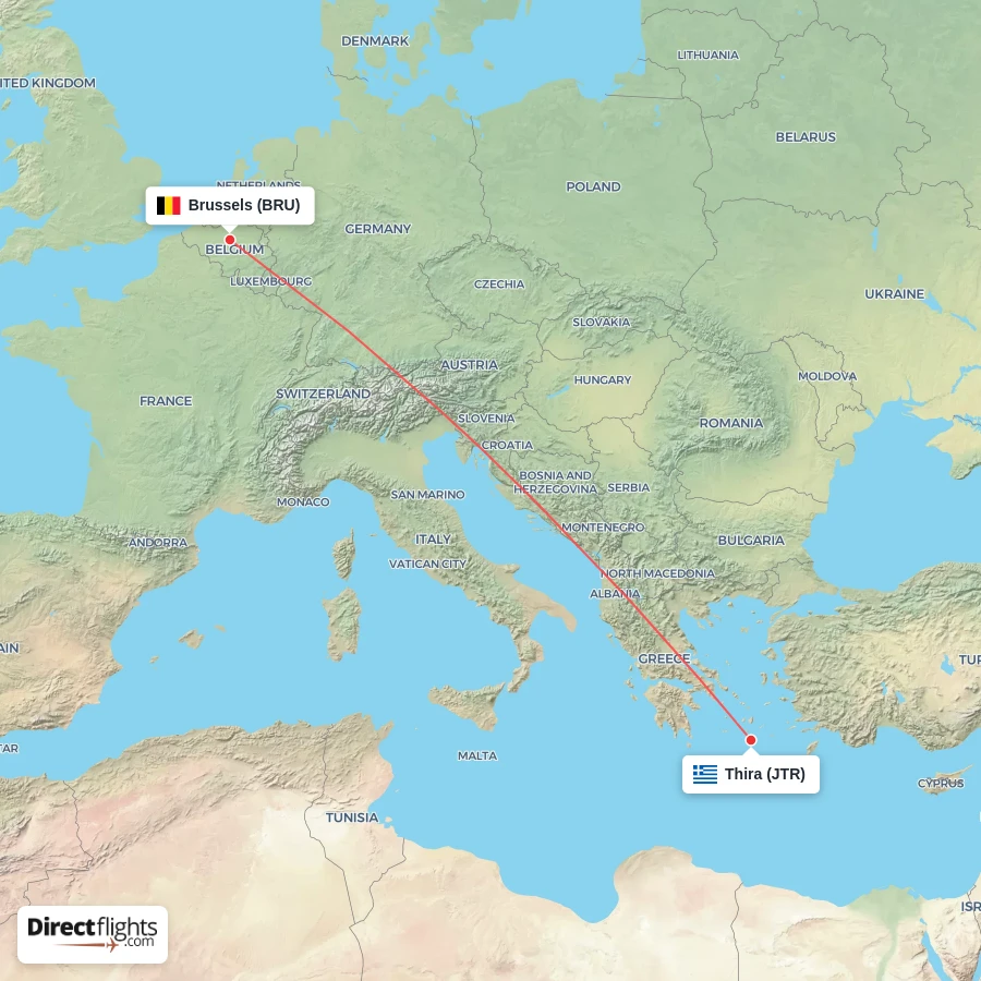 JTR - BRU route map