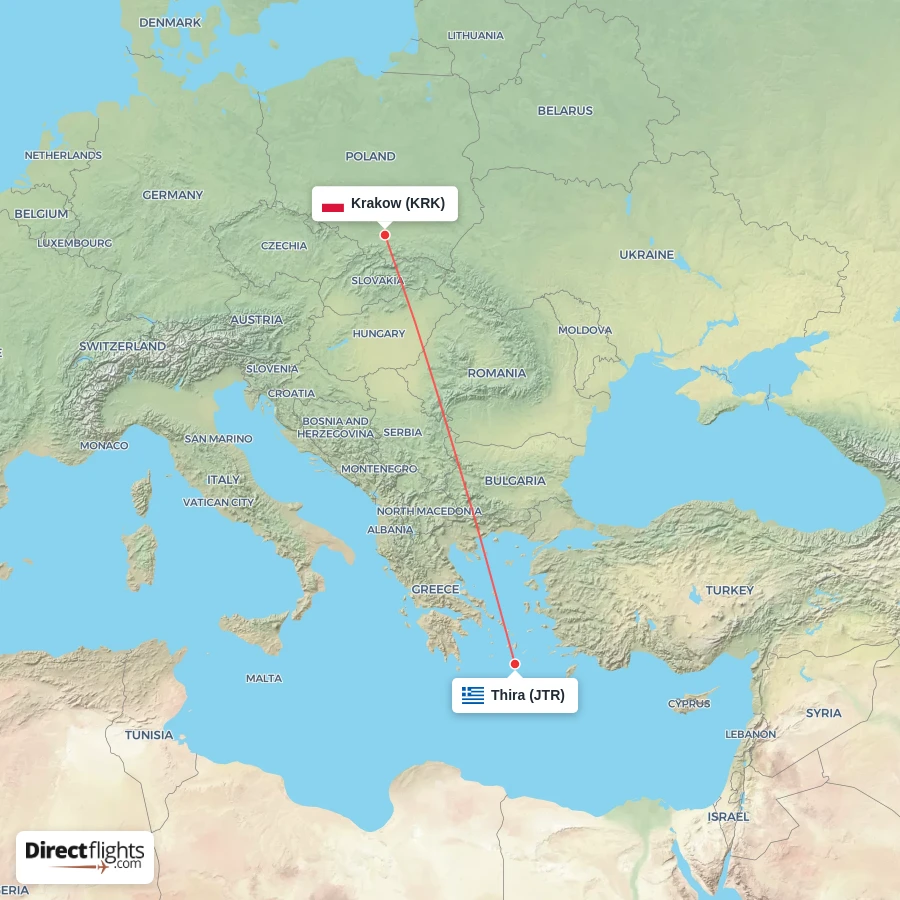 JTR - KRK route map