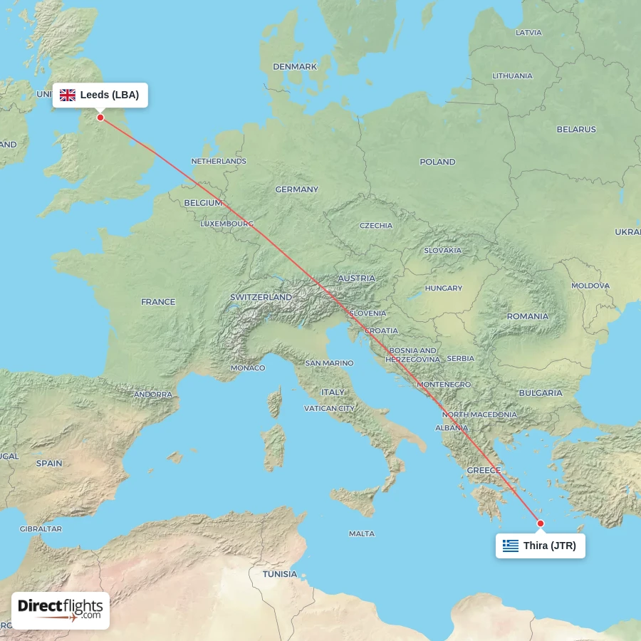 JTR - LBA route map