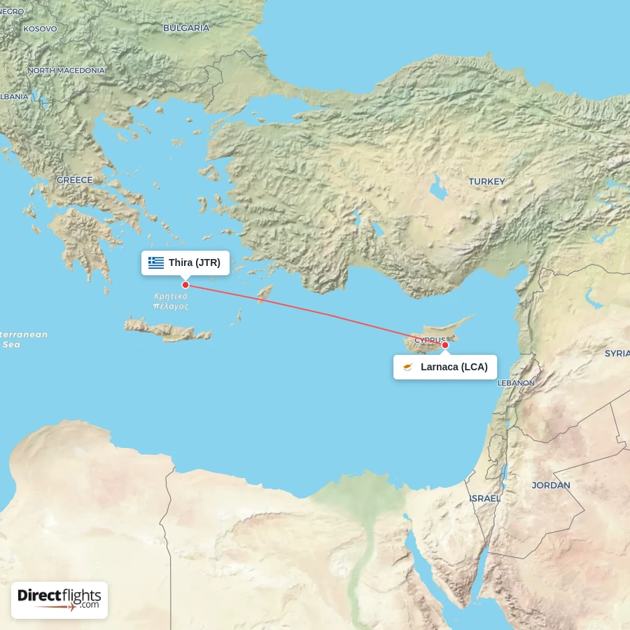 JTR - LCA route map