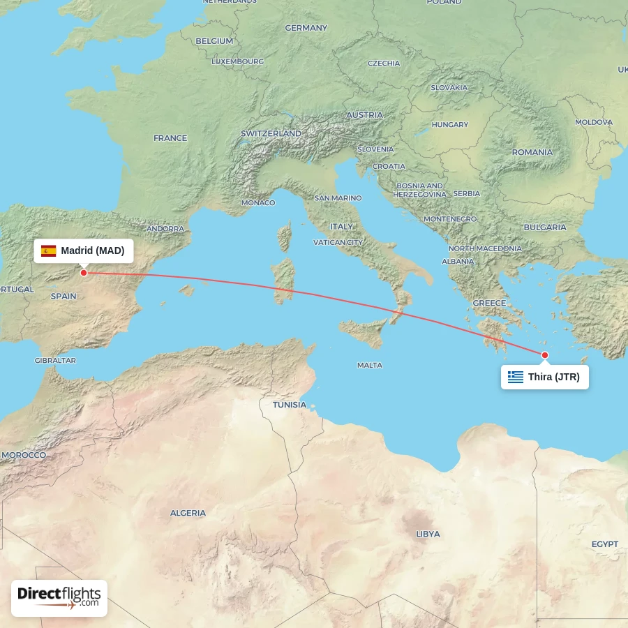 JTR - MAD route map