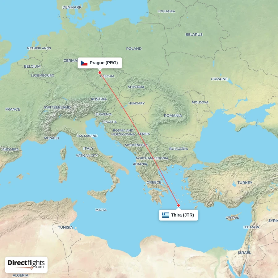 JTR - PRG route map