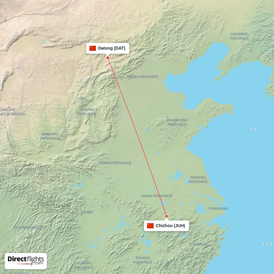 JUH - DAT route map