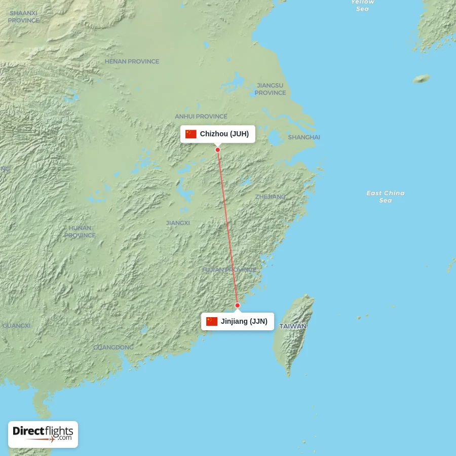 JUH - JJN route map
